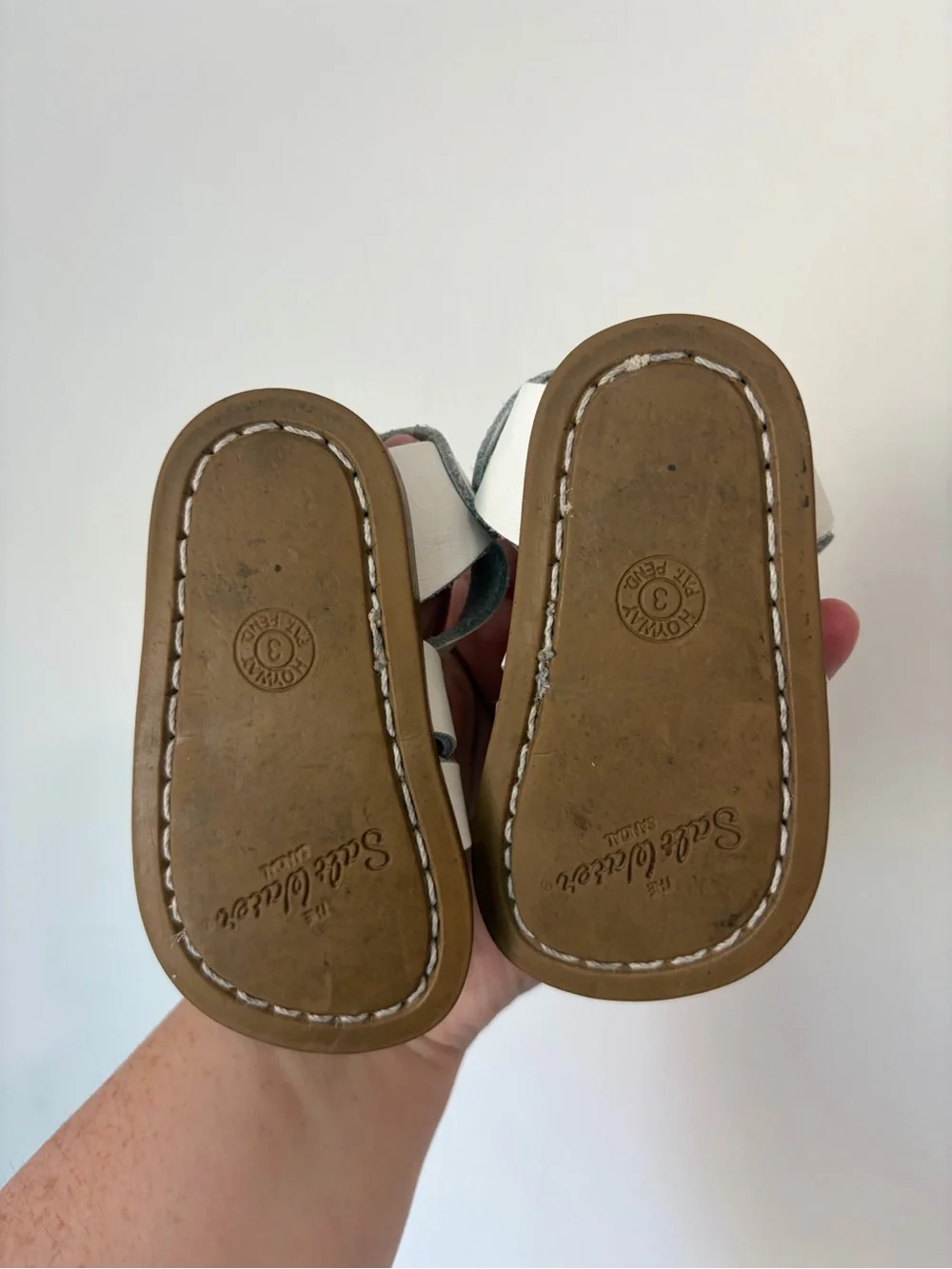 Saltwater White sandals